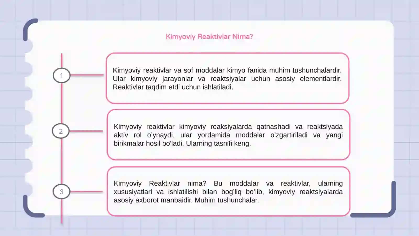 Kimyoviy reaktivlar va sof moddalar asosiy tushunchalar va tasnif 3