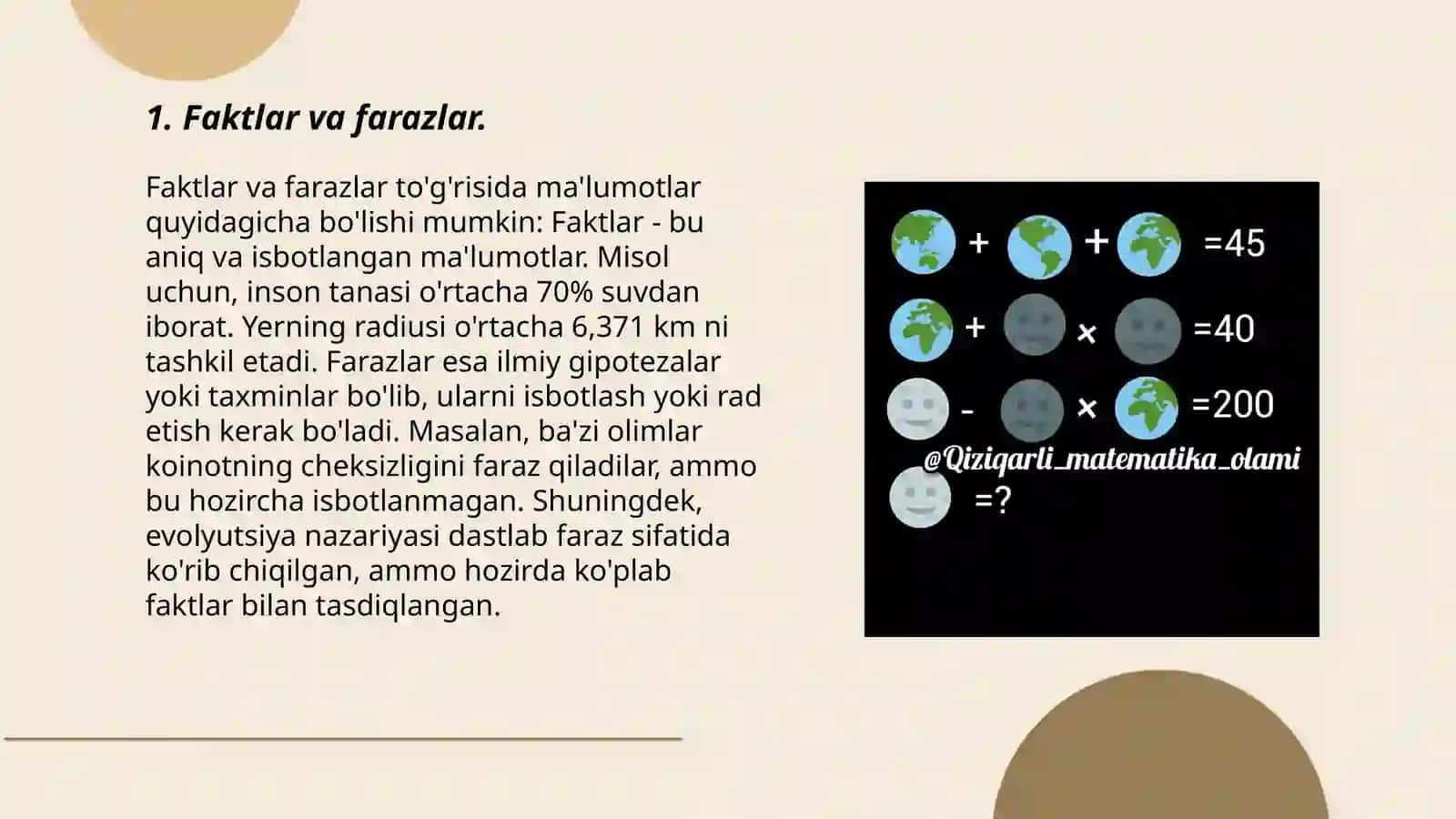 Faktalogik va shkalali savollar 3