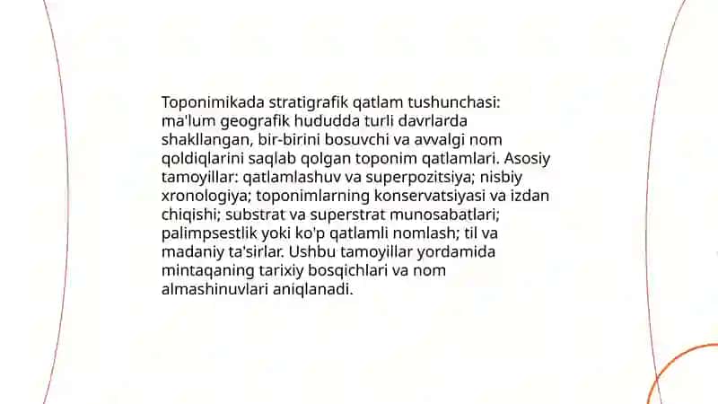 Toponimikada stratigrafik qatlam 3