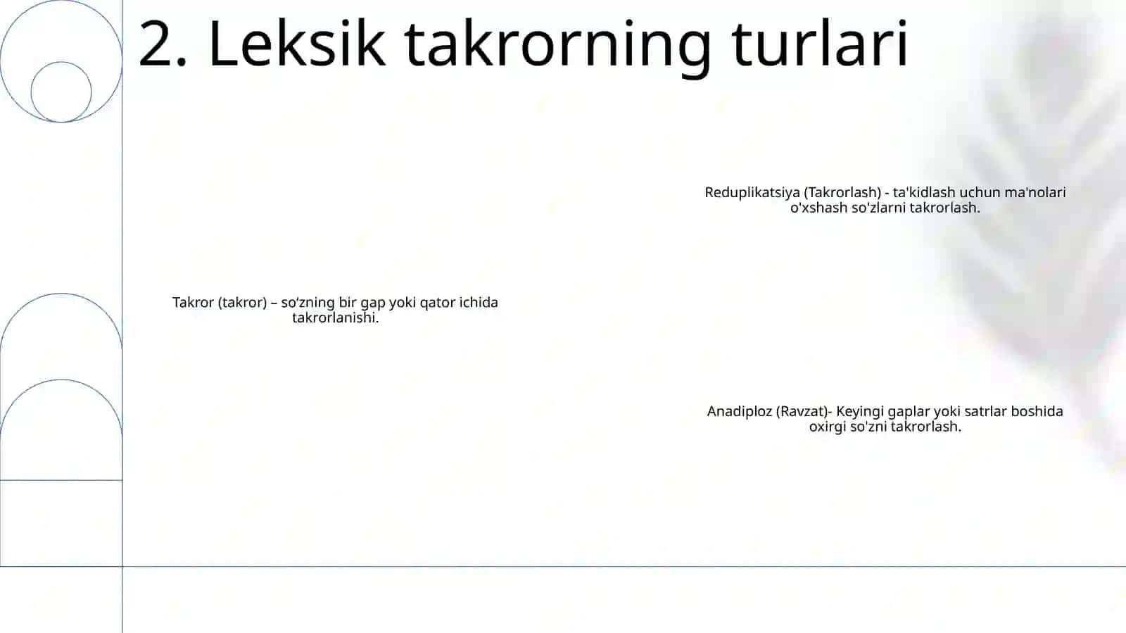Badiiy Matnda Leksik Takror 3