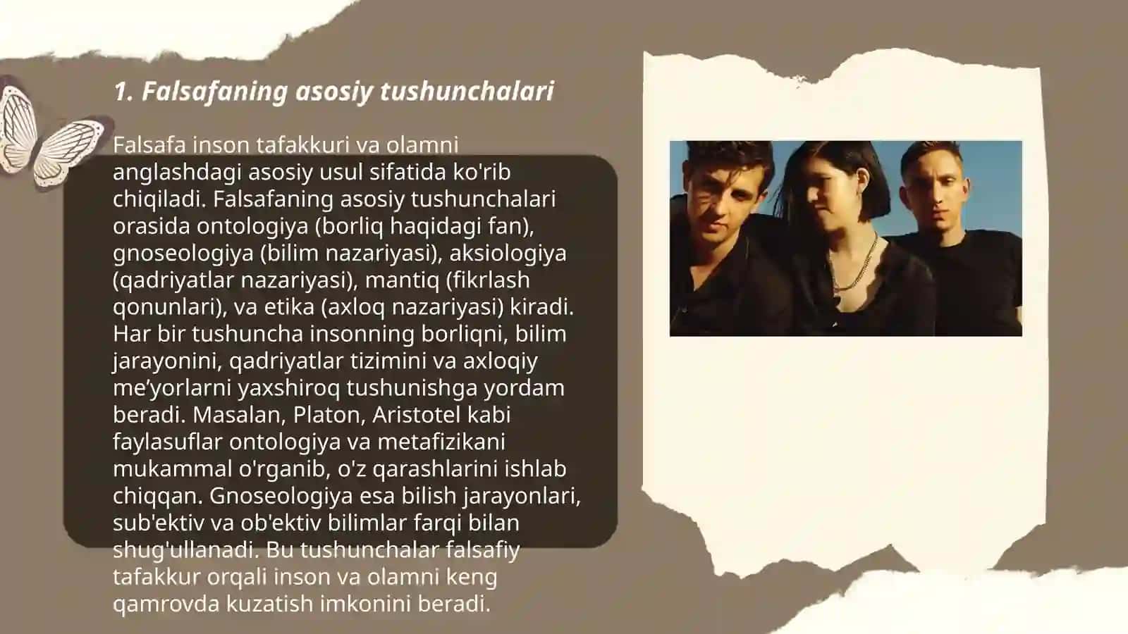 Falsafaning mohiyatiga oid Sharq va Gʻarb mutafakkirlari ta'riflarini tasniflash 3