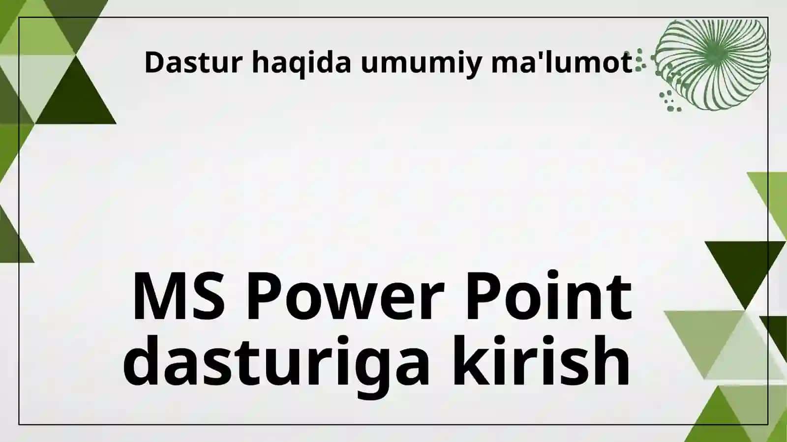 MS Power Point dasturi 3