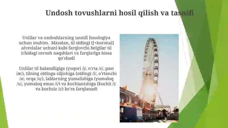 Fonetika unli va undosh tovushlar 3