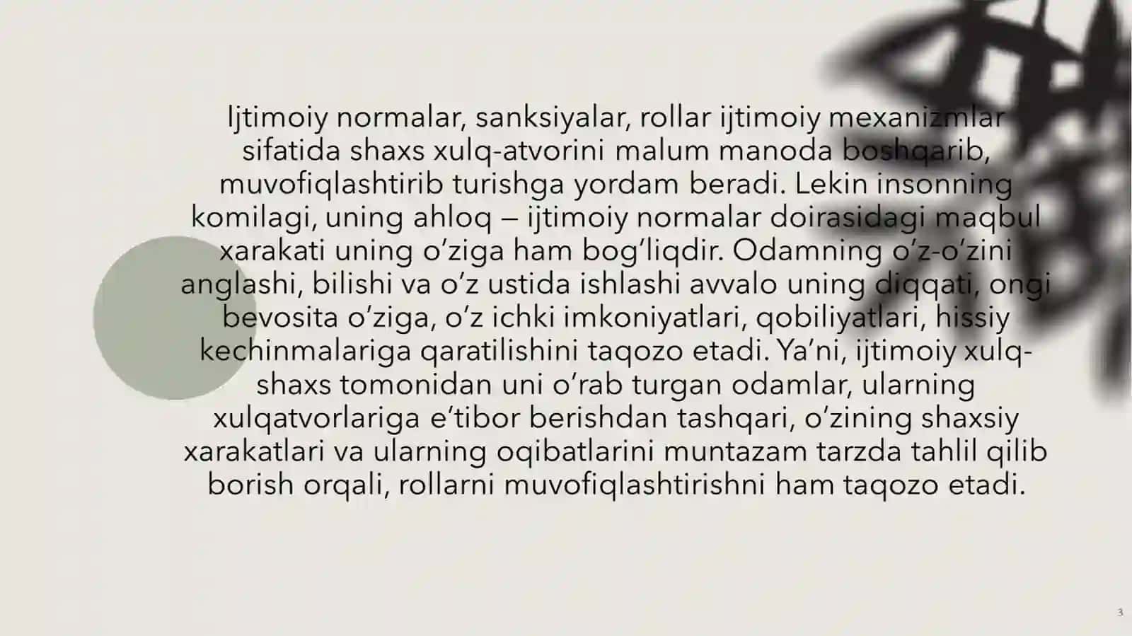 Shaxsning oʻzi oʻzini anglash masalasida sharq mutafakkirlarining qarashlari 3