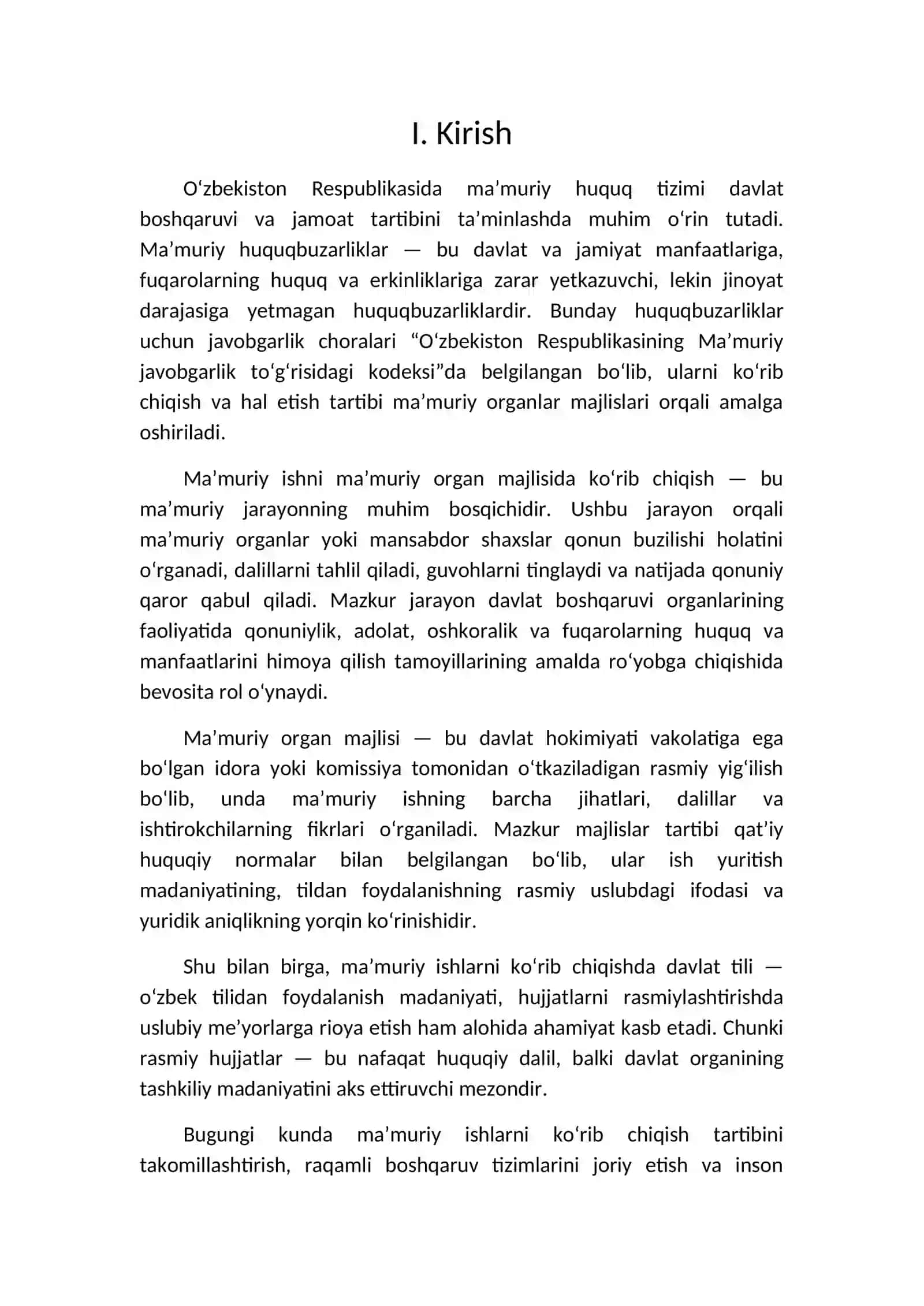 O'zbekiston Respublikasining Maʼmuriy javobgarlik to'g'risidagi kodeksi va sud ishlarini yuritish ko 3