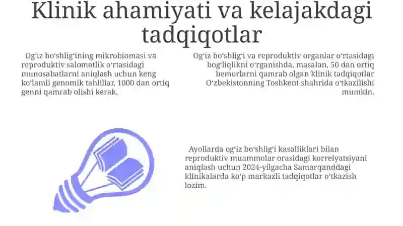 Ogʻiz boʻshligʻi va reproduktiv organlar oʻrtasidagi bogʻliqlik 3
