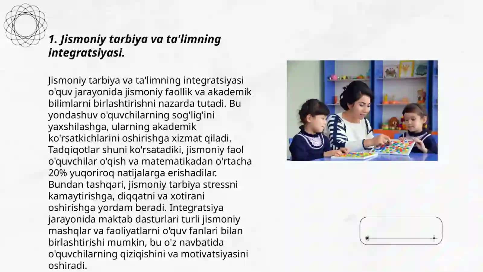 Jismoniy Tarbiya Jarayonida Bolalarni Tarbiyalashda Oqitishning Birligi 3