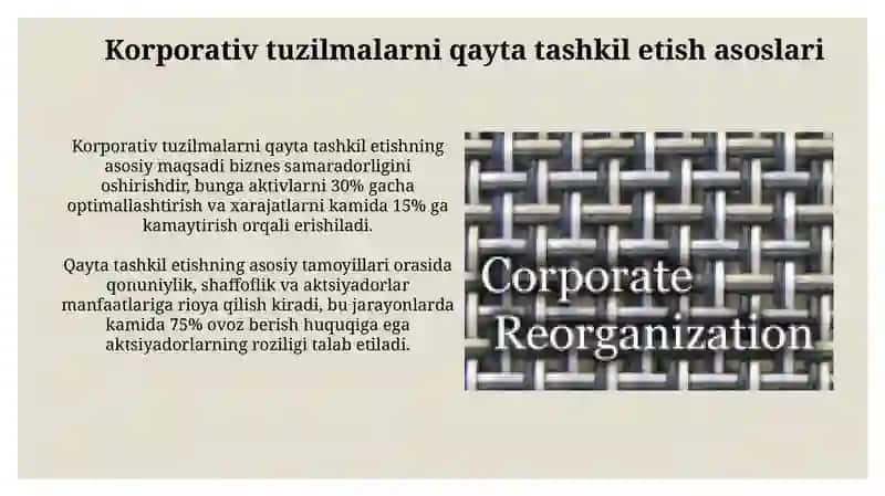 Korporativ tuzilmalarni qayta tashkil etish vatugatishtartibi 3