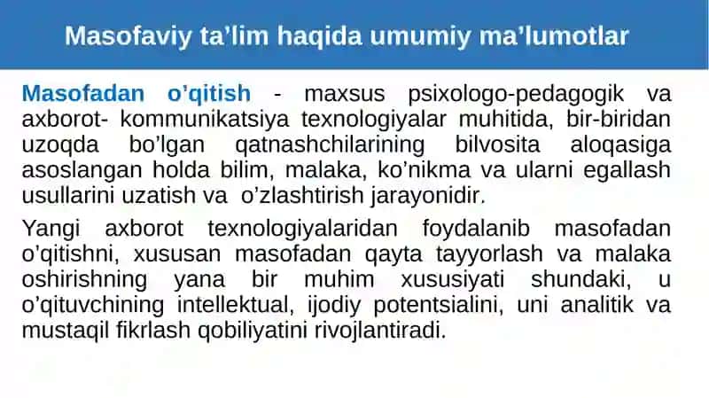 TARBIYAVIY ISHLAR METODIKASI FANIDAN TAQDIMOT 3