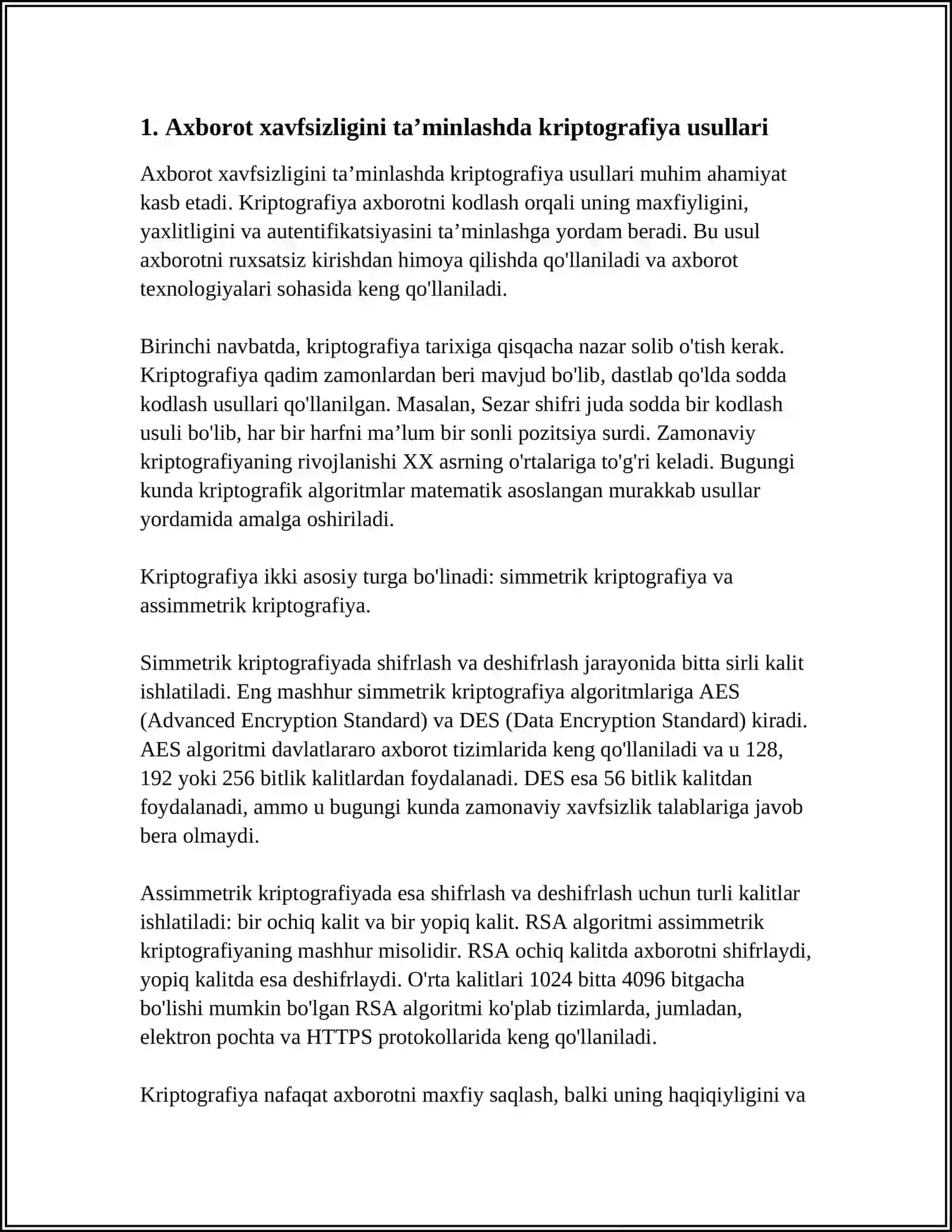 AXBOROT XAVFSIZLIGINI TAMINLASHNING ZAMONAVIY USUL VA VOSITALARI 3