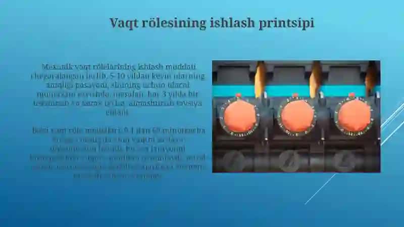 Gidravlik bosim va vaqt relelari 3