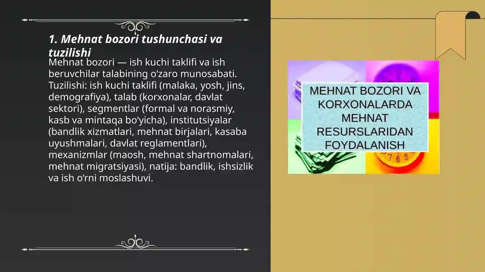 Mehnat bozori va korxonalarda mehnat resurslaridan foydalanish 3