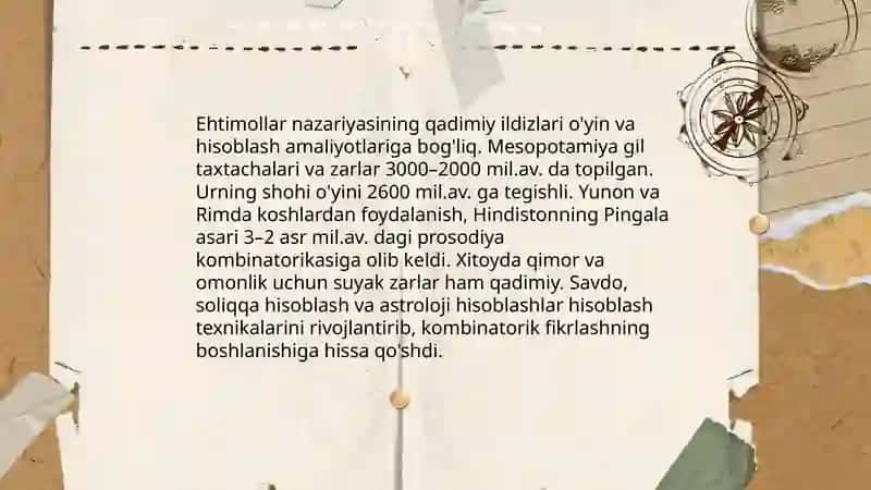 Ehtimollar nazariyasi va matematik statistika tarixi 3