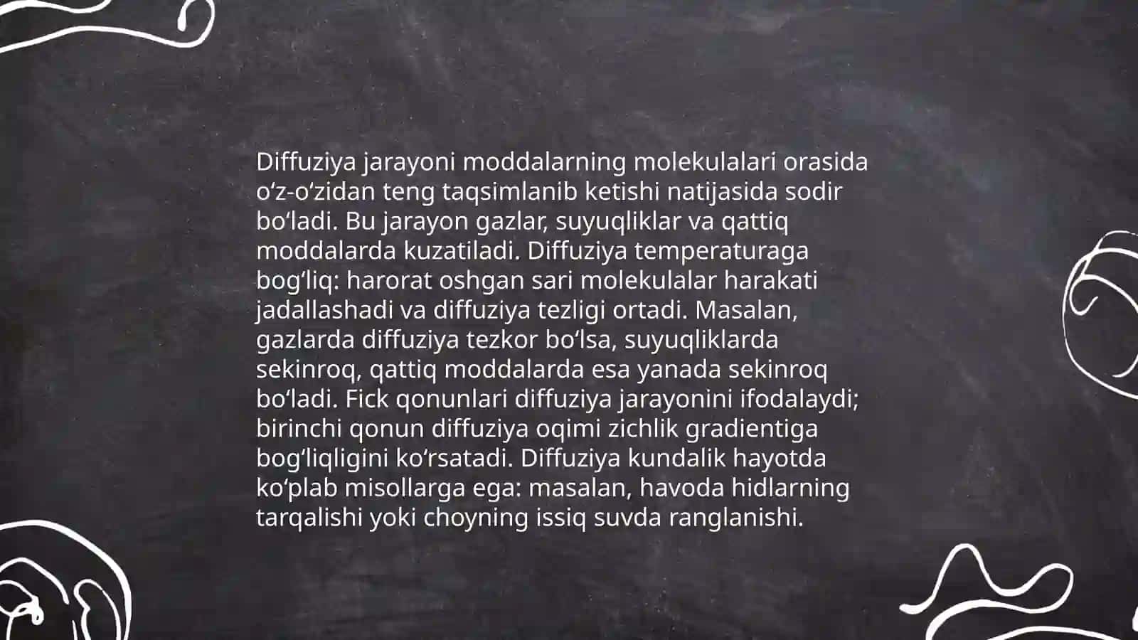 Diffuziya jarayonlari 3