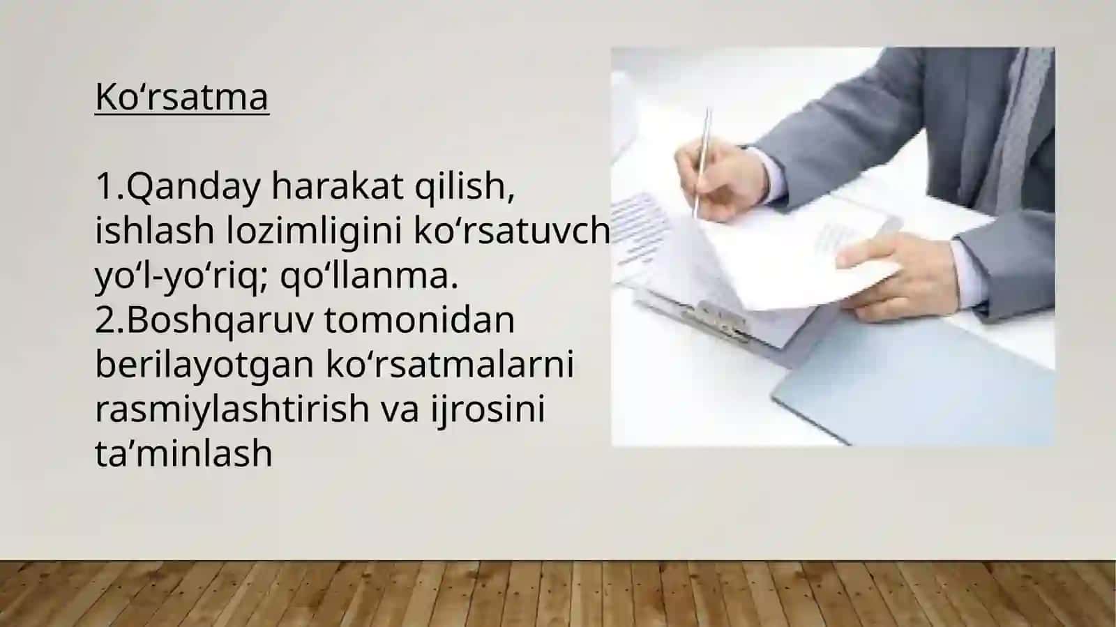 Ko’rsatma.Farmoyish 3