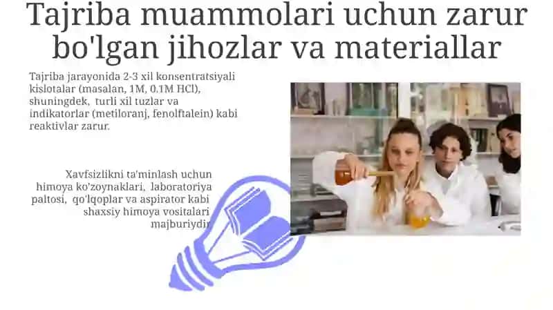 Tajriba muammolari turlari va ularni tanlash mezonlari 3