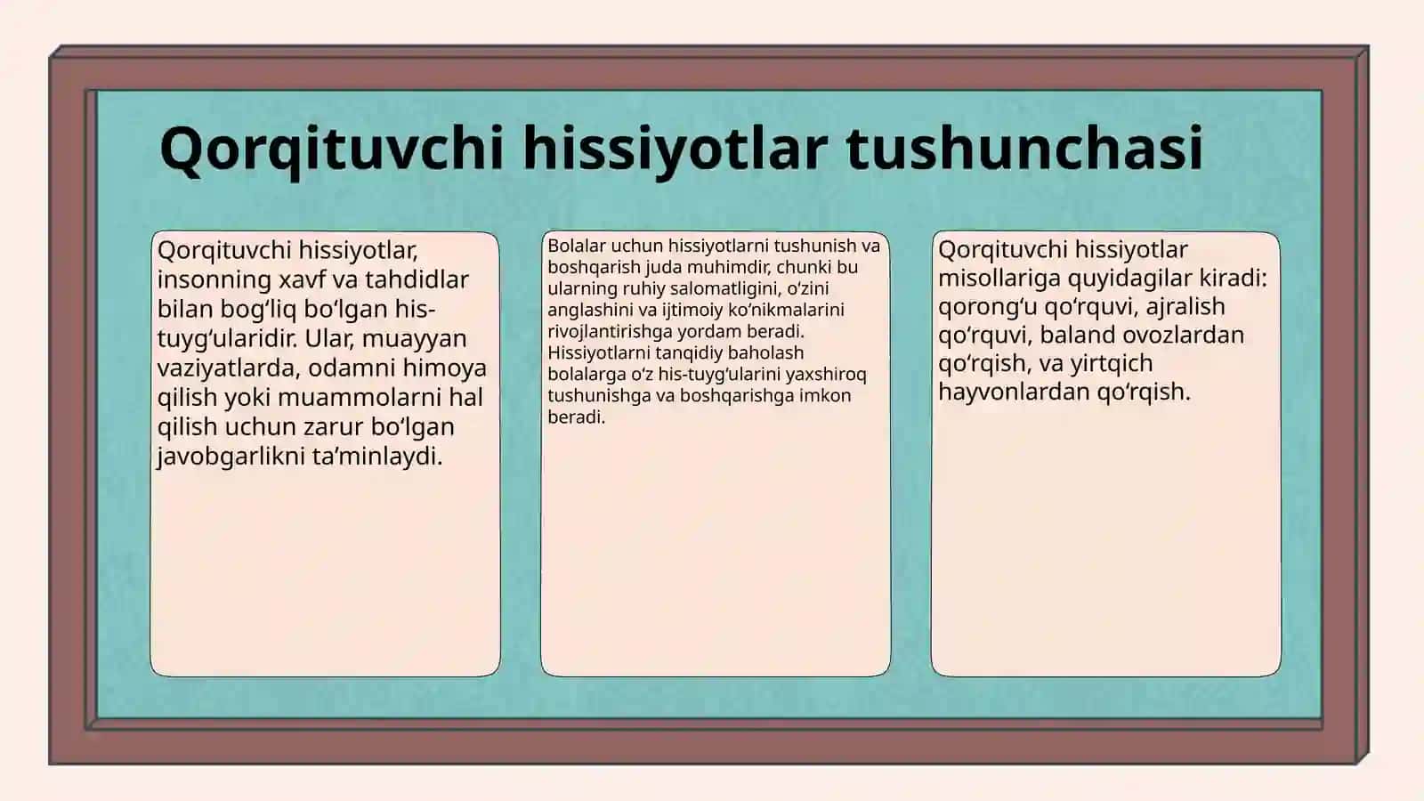 Maktabgacha va boshlang'ich maktab yoshidagi bolalarda qorqiv va tashvishlarni tuzatish uchun art terapiya 3