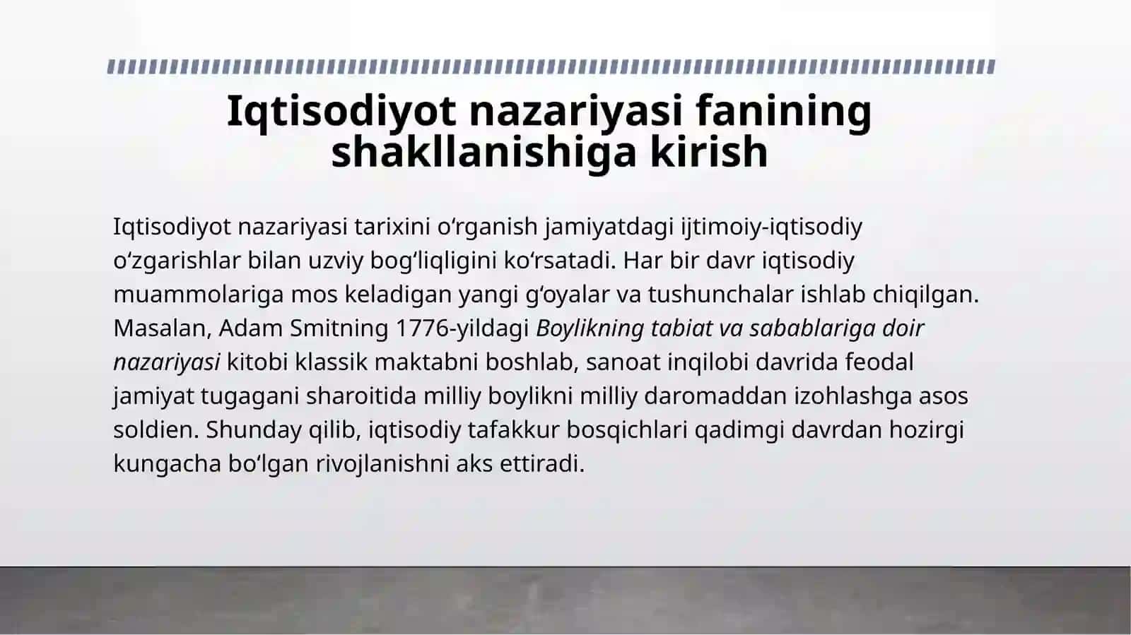 IQTISOQIYOT NAZARIYASI FANINING SHAKLLANINSH VA RIVOJLANISHI BOSQICHLARI 3