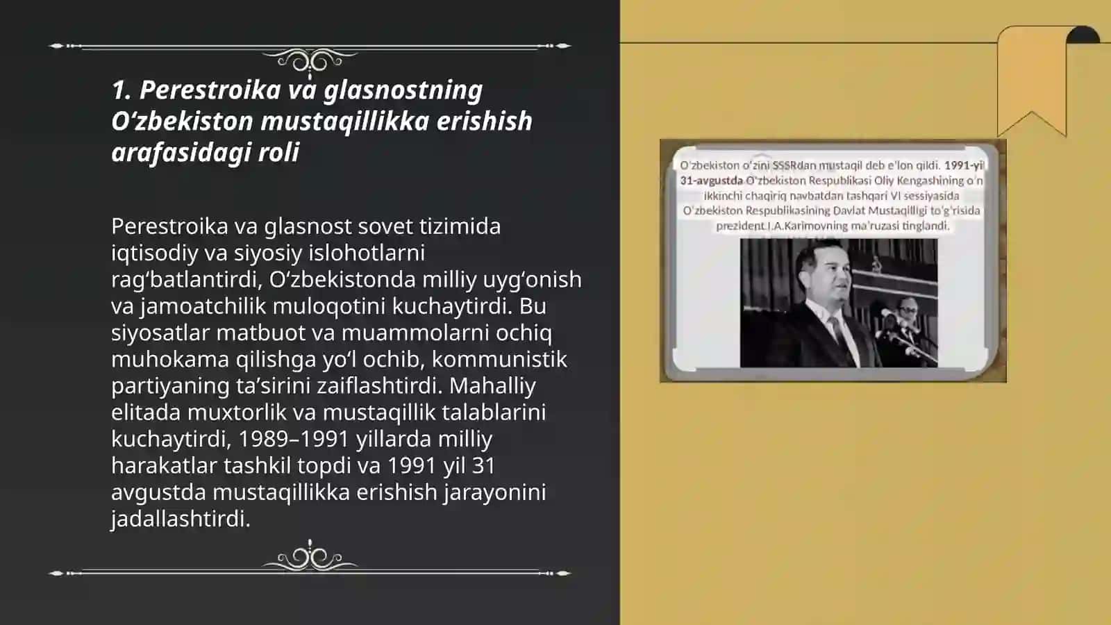 Oʻzbekiston mustaqillikka erishish arafasida 3