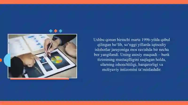 “Banklar va bank faoliyati to‘g‘risida” gi Qonunning bank faoliyatini nazorat qilish bo‘yicha ahamiyati 3