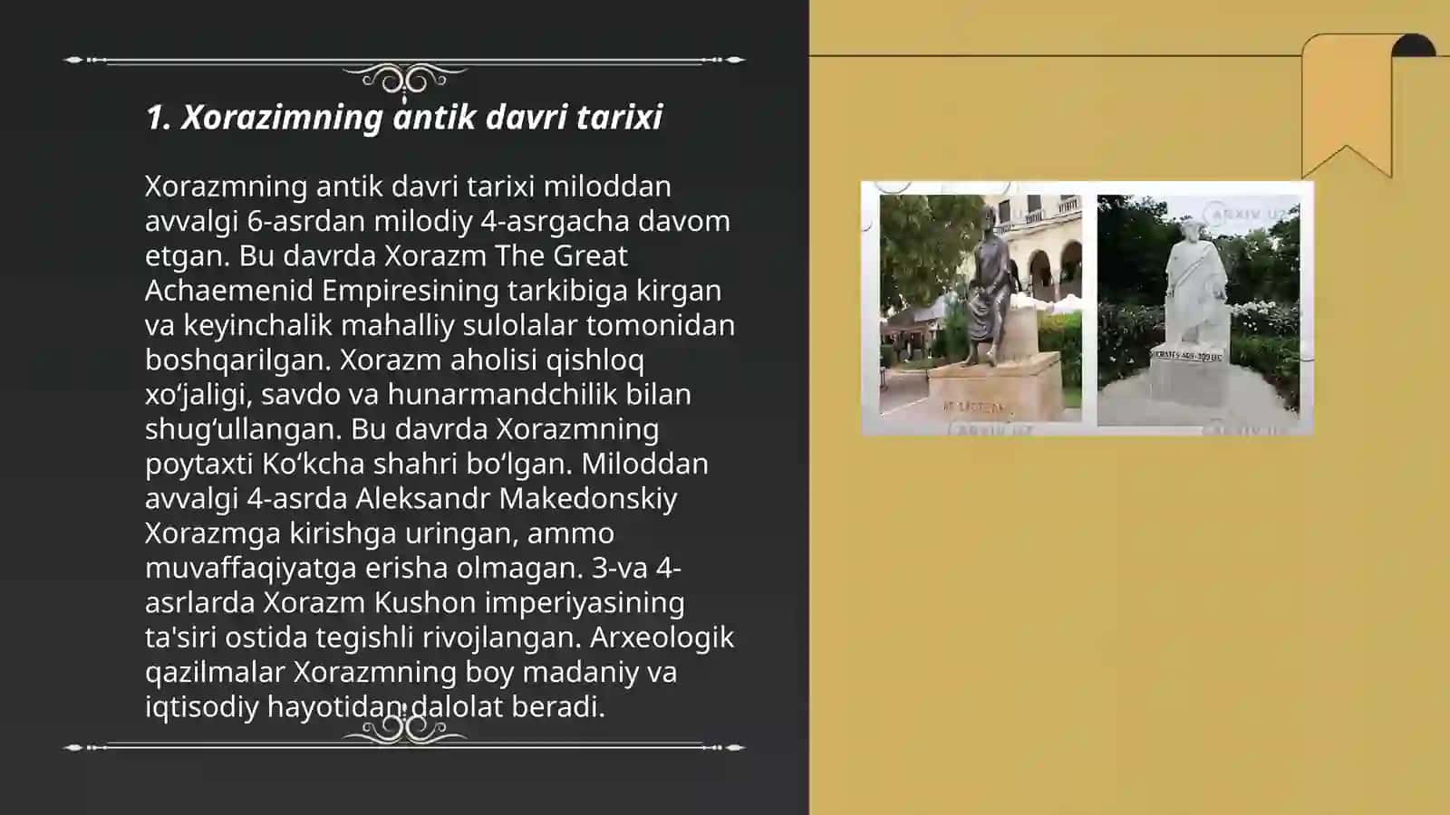 Xorazimning antik davri 3