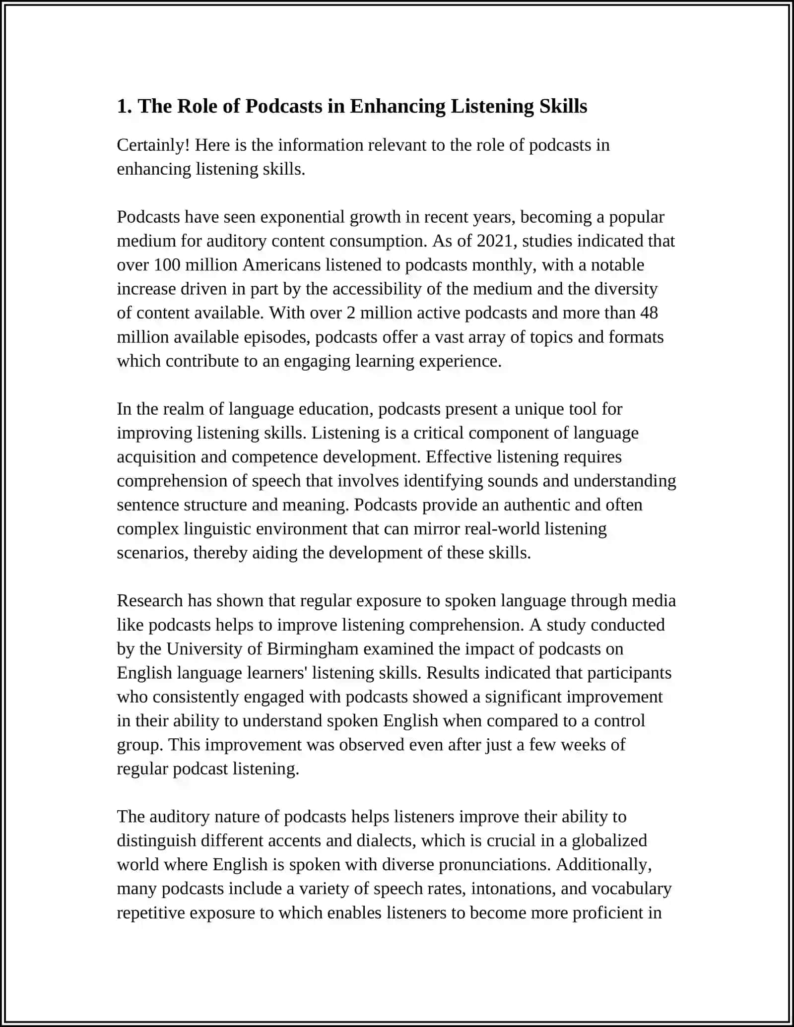 The Role of Podcasts in Enhancing Listening Skills 3