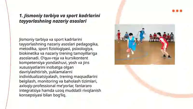Jismoniy tarbiya va sport sohasida kadrlar tayyorlash va tarbiyalash tamoyillari va usullari 3
