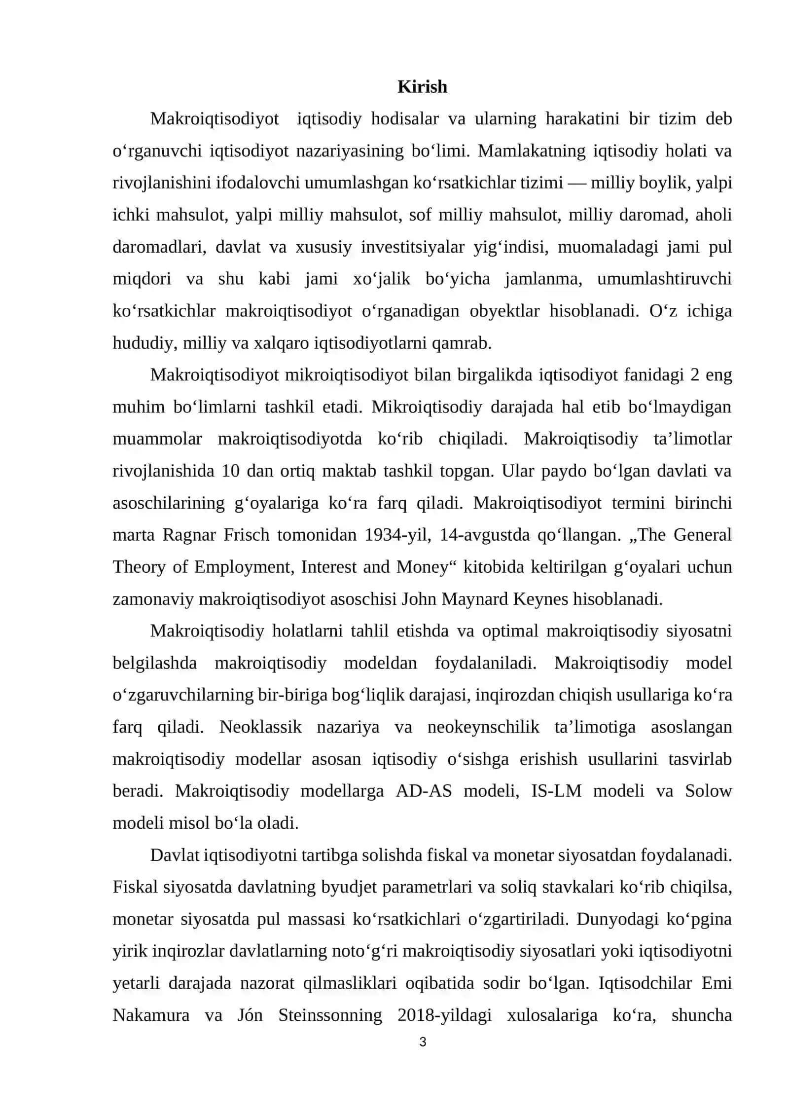 MAKROIQTISODIY MUVOZANATLIKNING MOHIYATI VA UNGA ERISHISH YOʻLLARI 3