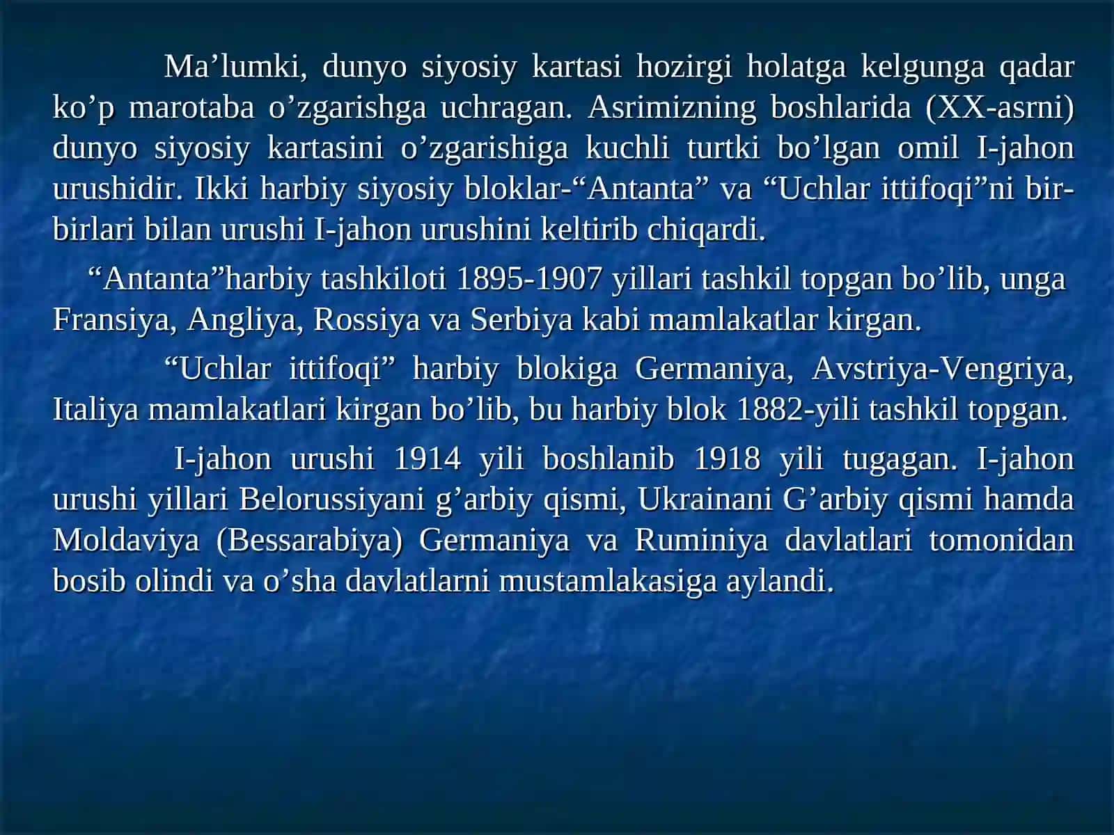 DUNYONING SIYOSIY KARTASI 3