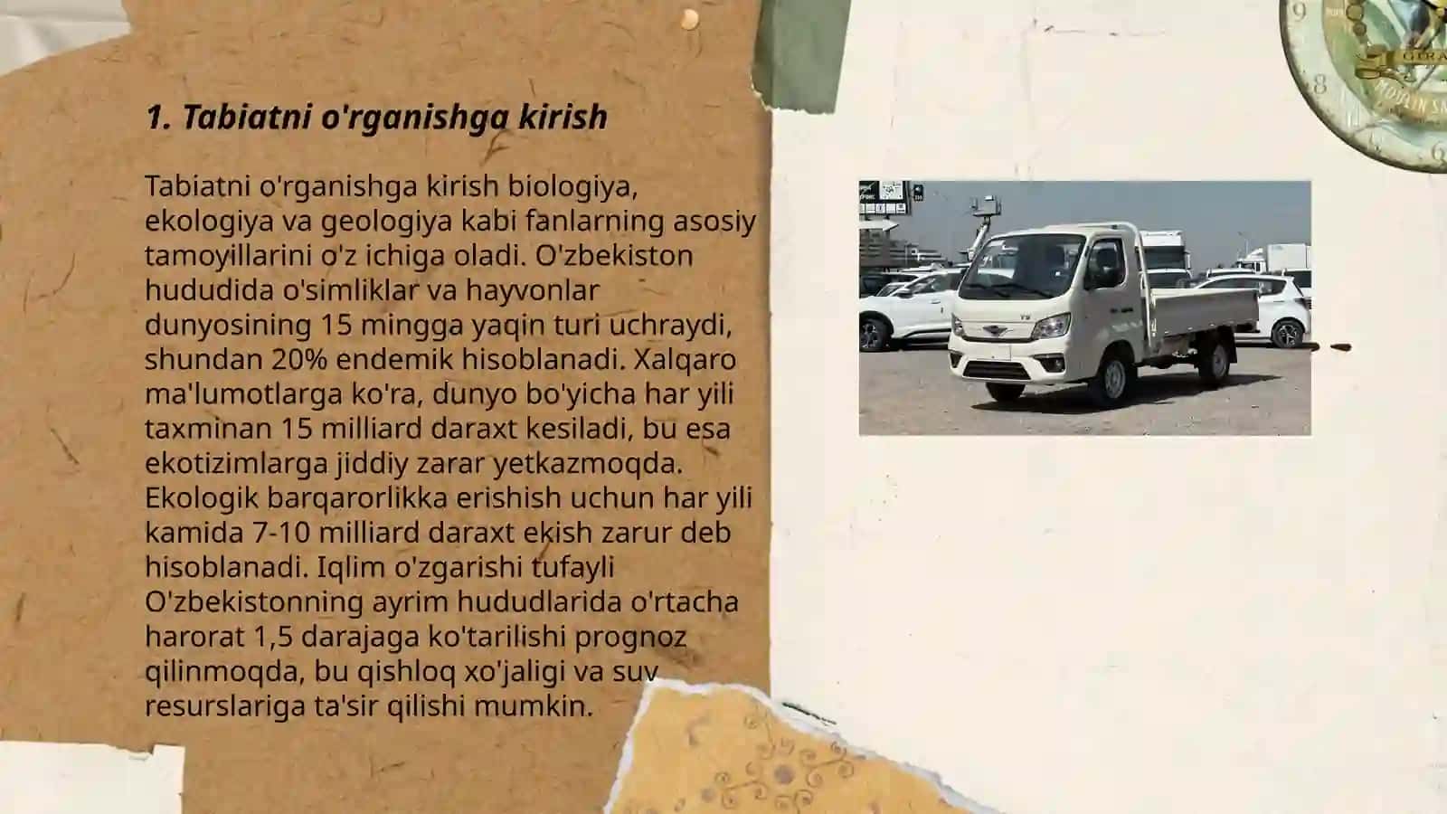 Ilk qadam davlat o'quv dasturida tabiat bilan tanishtirish mazmuni 3
