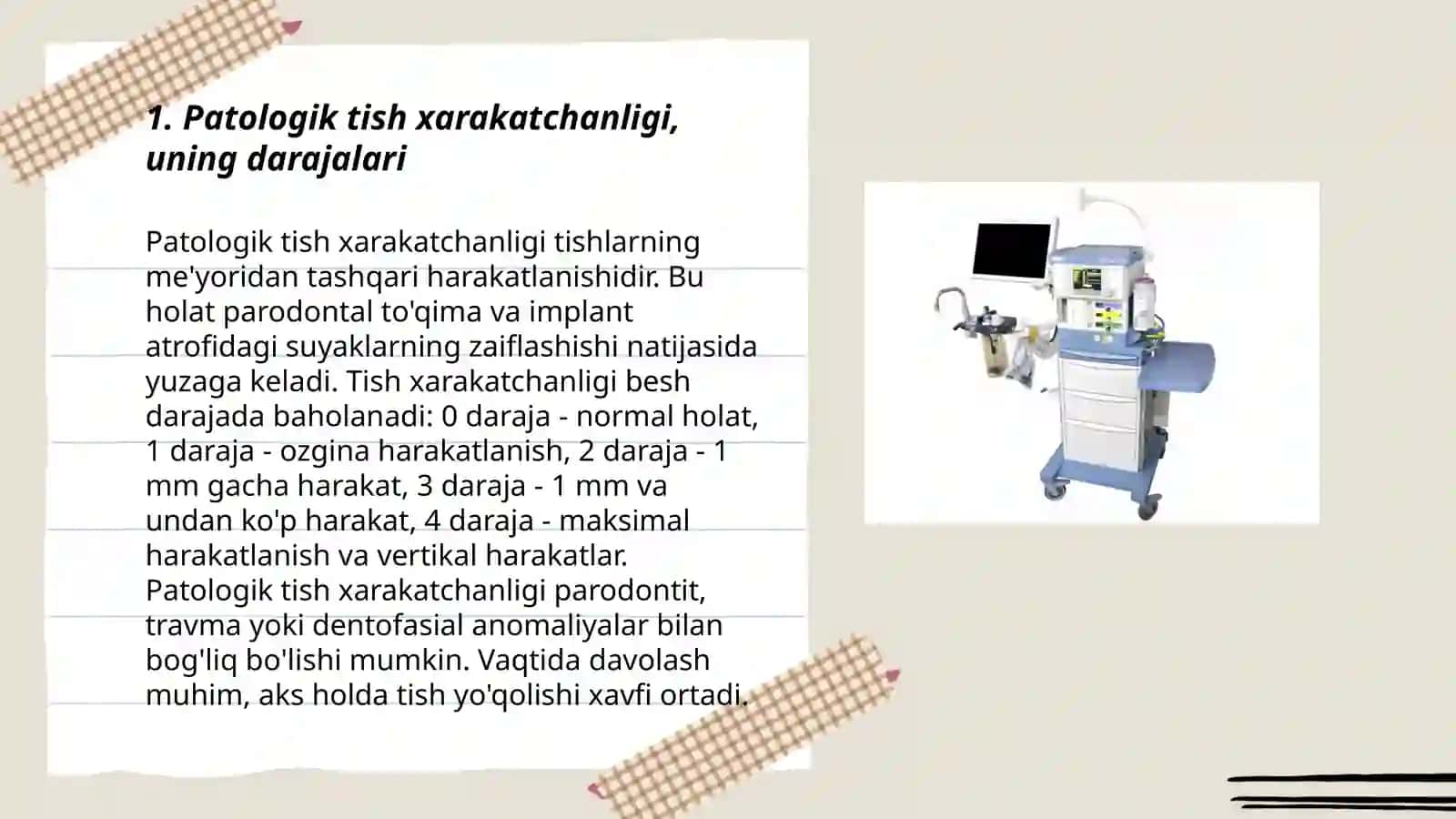 Patologik tish cho‘ntagining chuqurligini aniqlash 3