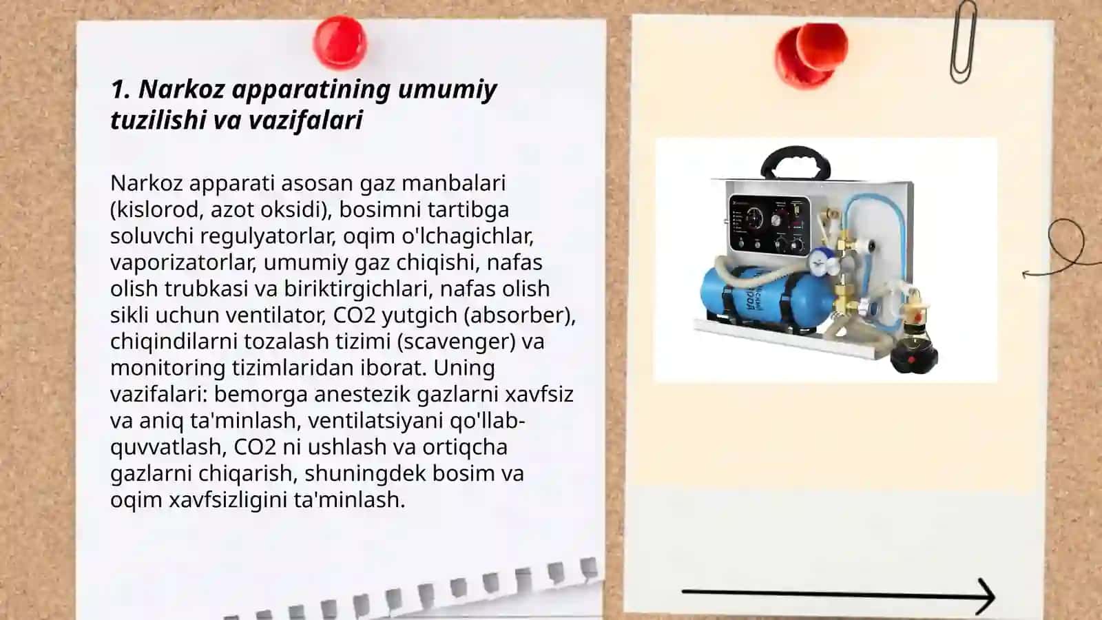Narkoz apparati va uning asosiy qismlari 3