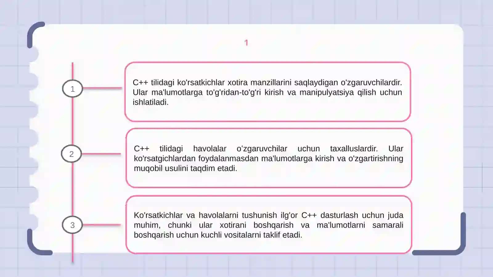 C++ tilida ko‘rsatkichlar va murojaatlar 3