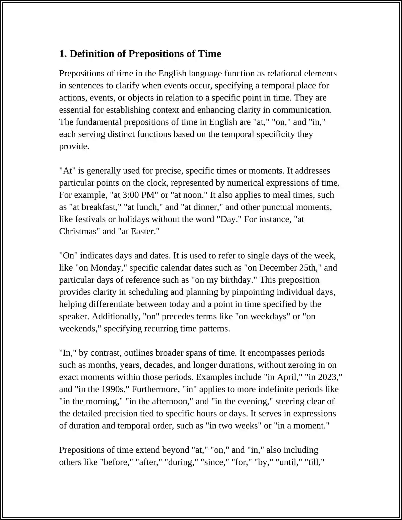 PREPOSITIONS.PREPOSITIONS OF TIME 3