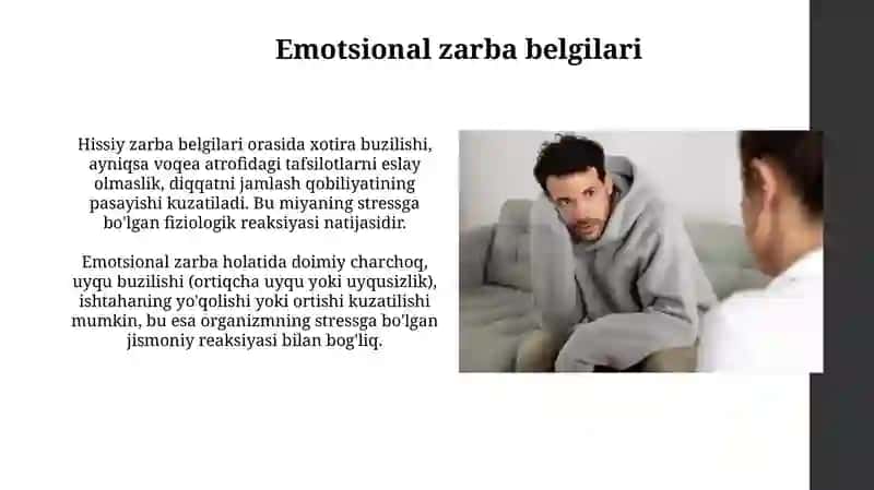 Bemorlarning ruhiy holati depressiya emotsional shok 3