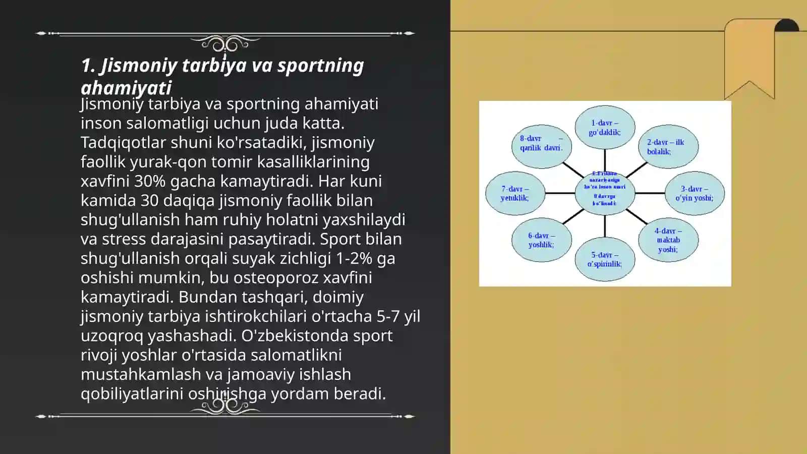Janirning rivojlanish va sport yōnalishini shakilantirish 3