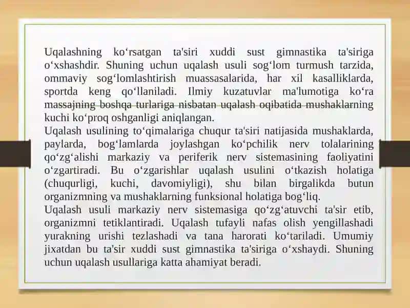 Uqalashning fiziologik ta’siri 3
