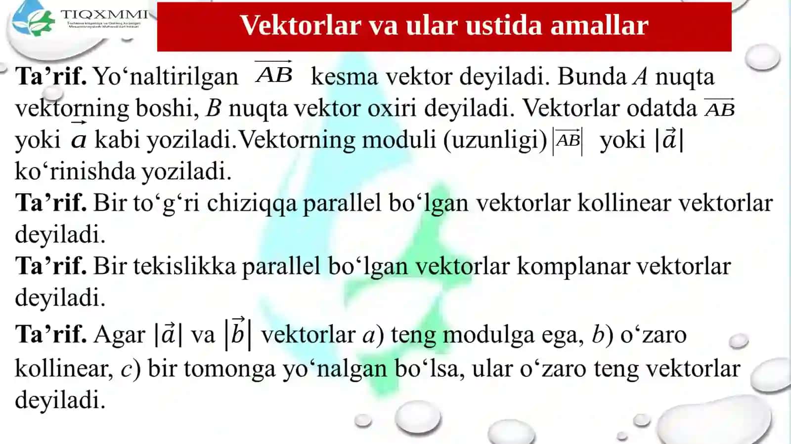 Vektorlar 3