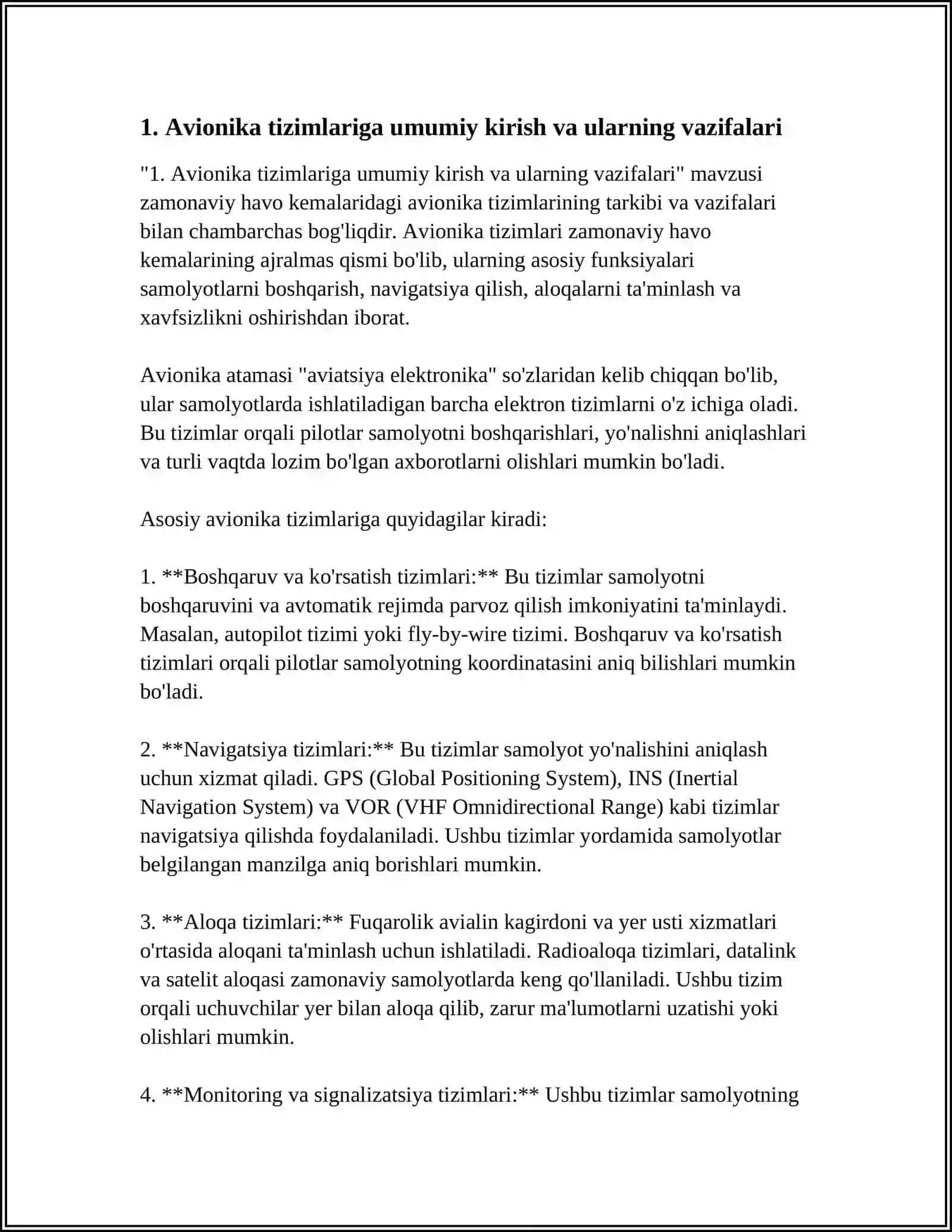 ZAMONAVIY HAVO KEMALARIDA AVIONIKA TIZIMLARINING TARKIBI VA VAZIFALARI 3