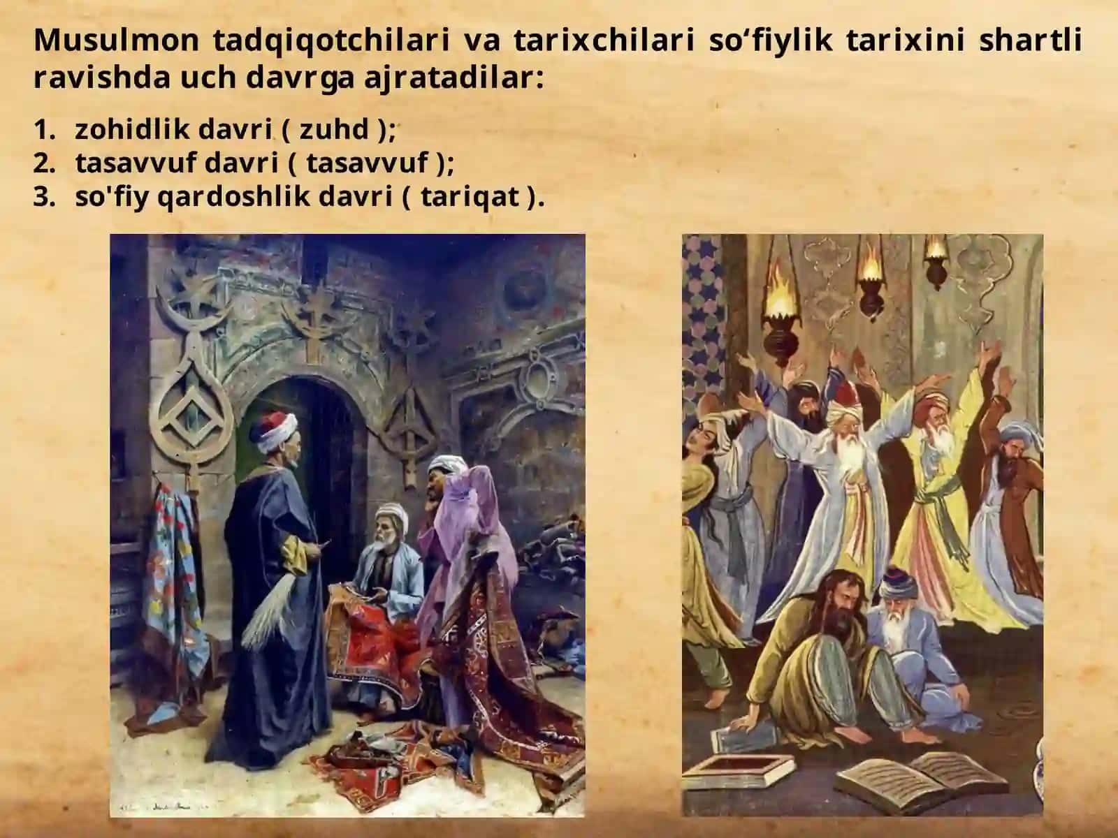 IX-XII asrlarda islom dini tasavvuf tariqatlari. Me’morchilik va sa’nat 3