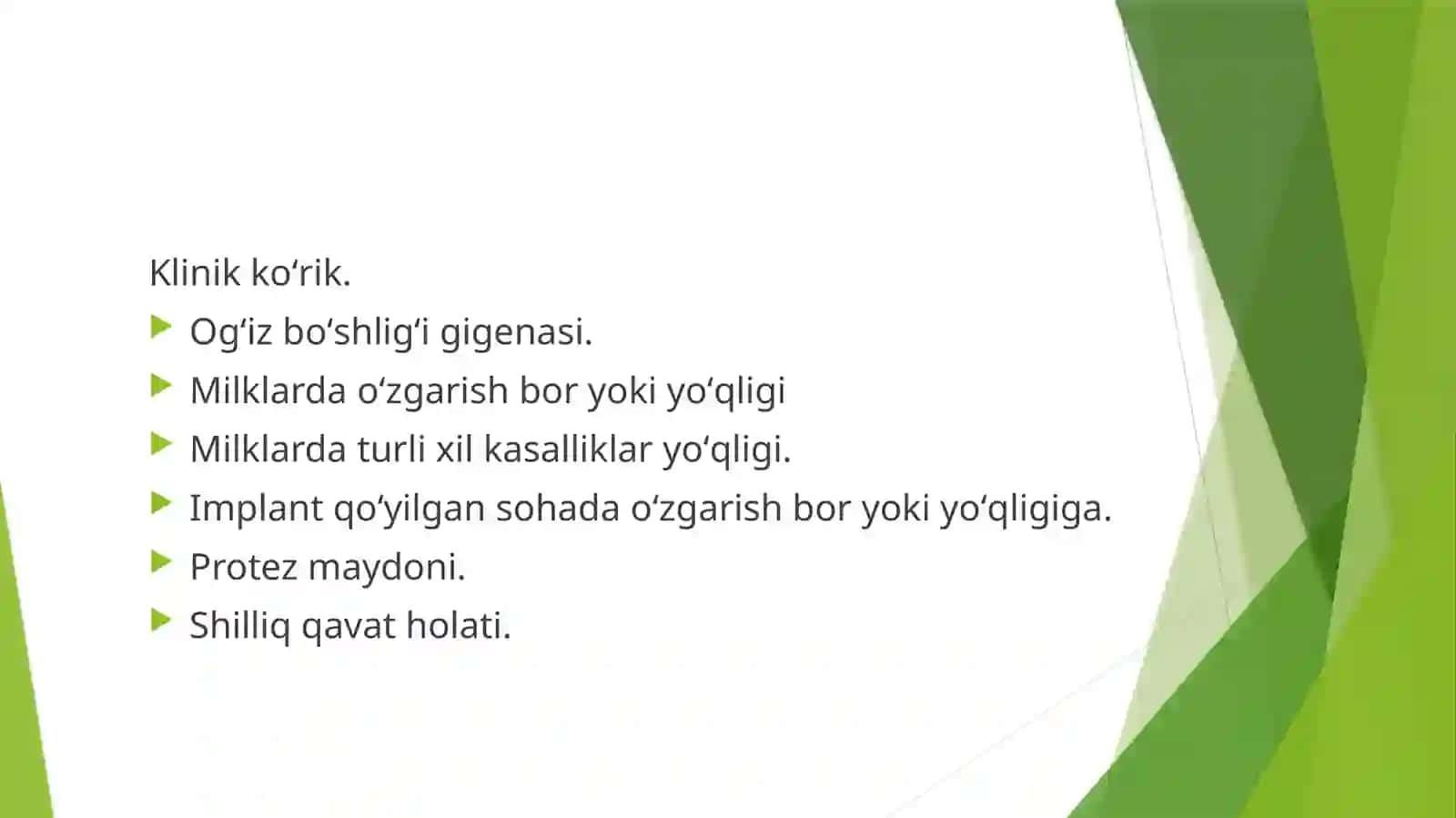 Tish shifokori umumiy amaliyot shifokorining olinmaydigan tish implantlariga tayanadigan tish protezlarini qo'llashda an'anaviy va raqamli texnologiyalar usullarini bilishi 3