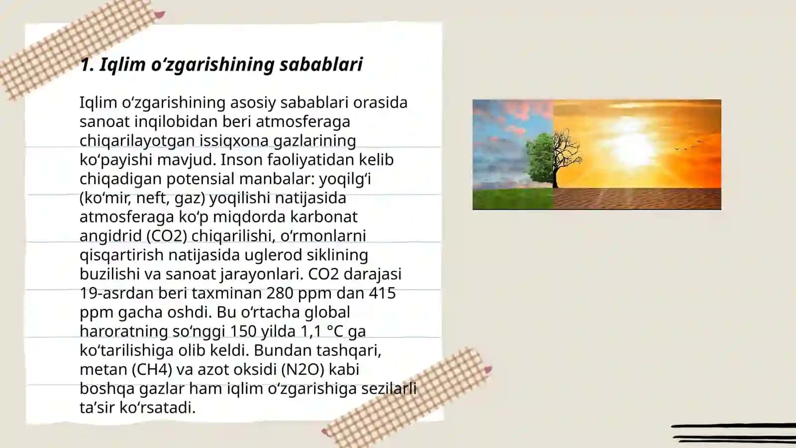 Iqlimi oʻzgarishi va uning global ekologik muammolari 3