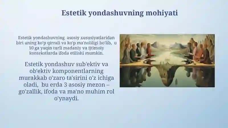 Estetik yondashuvning mohiyati 3
