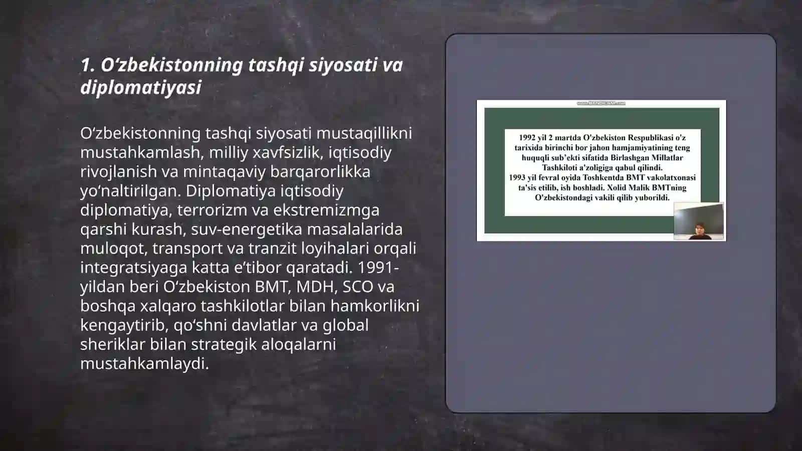 Oʻzbekiston va jahon hamjamiyati 3