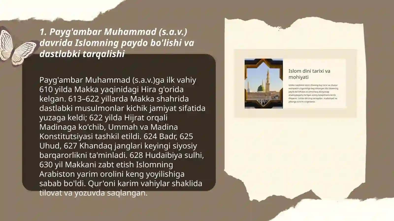 Islom dini rivojlanish tarixi va svilizatsiyasi 3