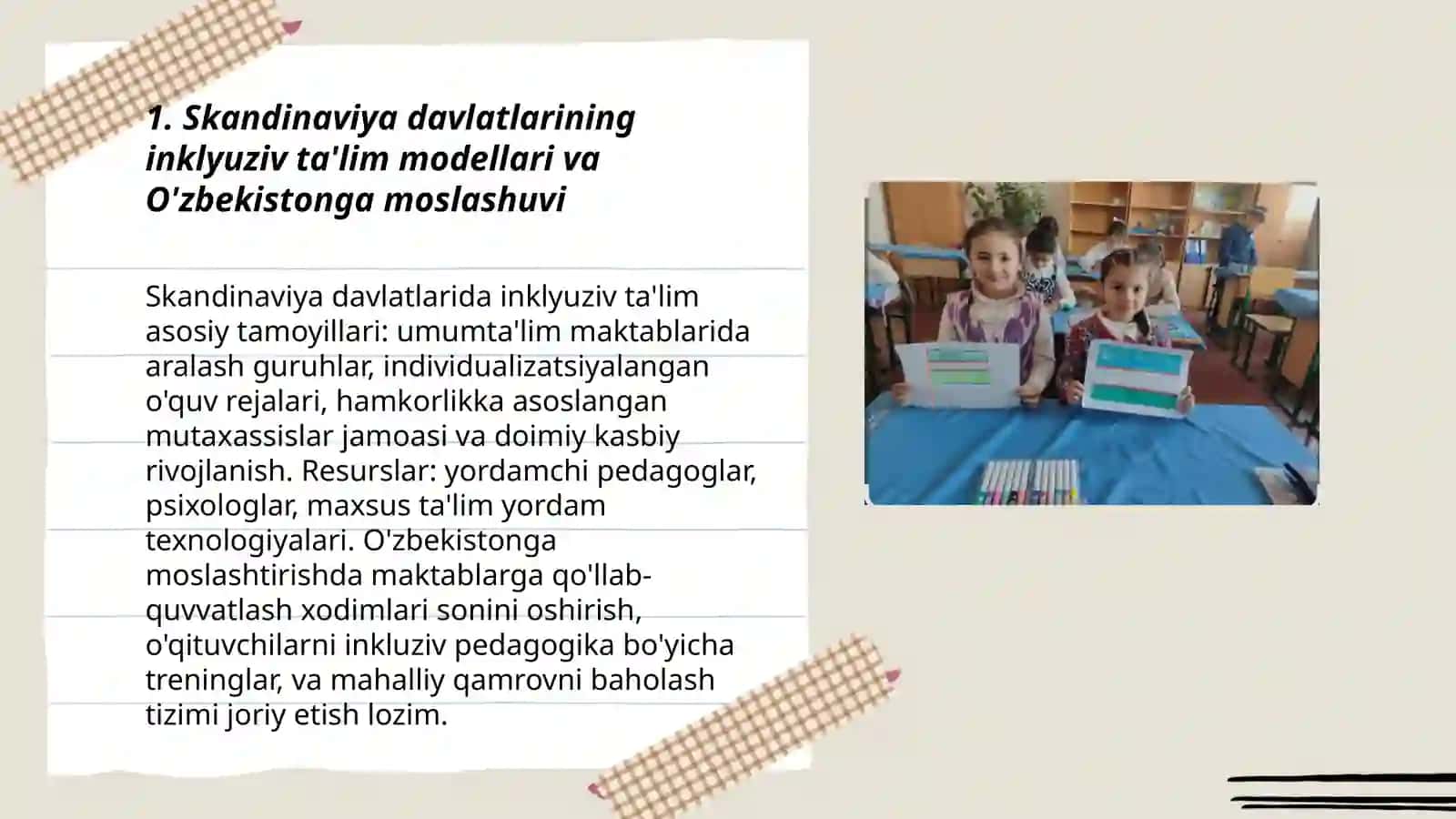 O'zbekistonda inklyuziv ta'limning rivojlanishida xorijiy tajribalar 3
