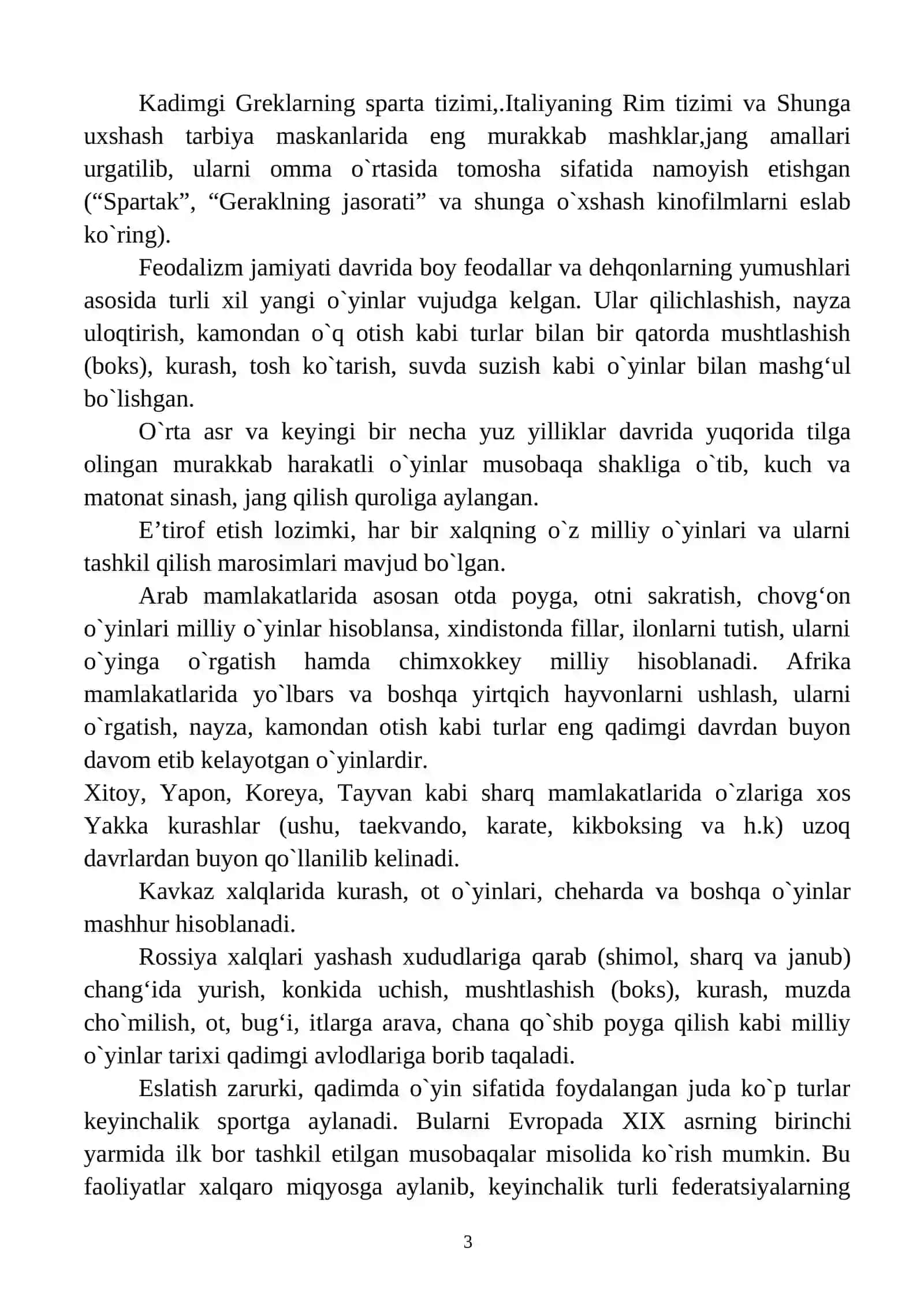 SPORT O`YINLARI — BU HARAKATLI O`YINLARNING ENG YUQORI BOSQICHIDIR 3