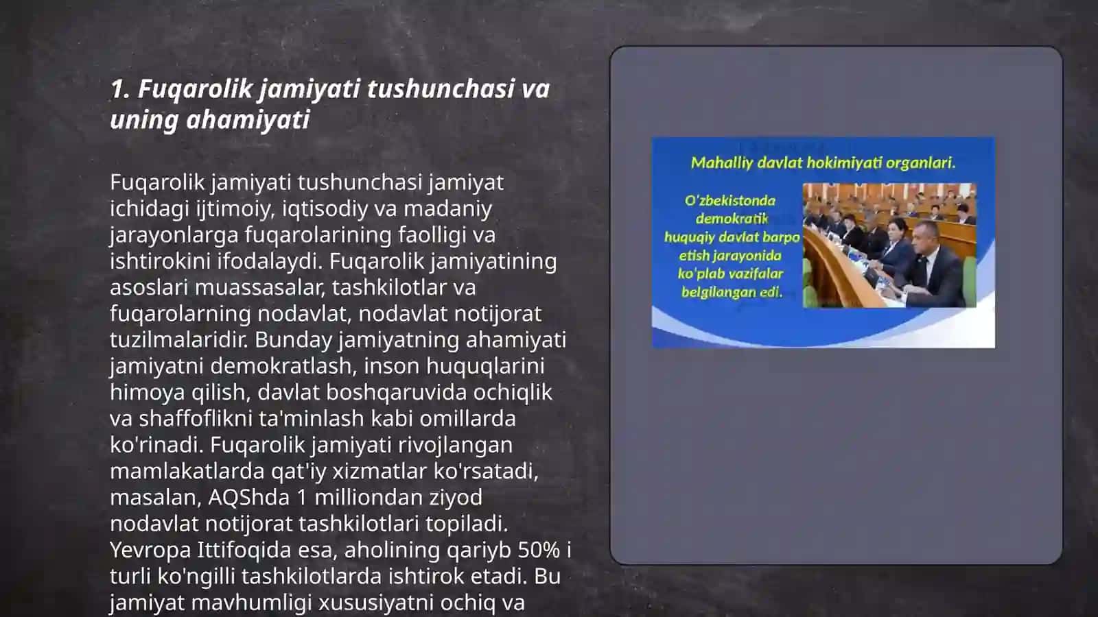 Oʻzbekistonda demokratik fuqarolik jamiyati asoslarining shakllanishi amalga oshirilgan siyosiy islohotlar 3