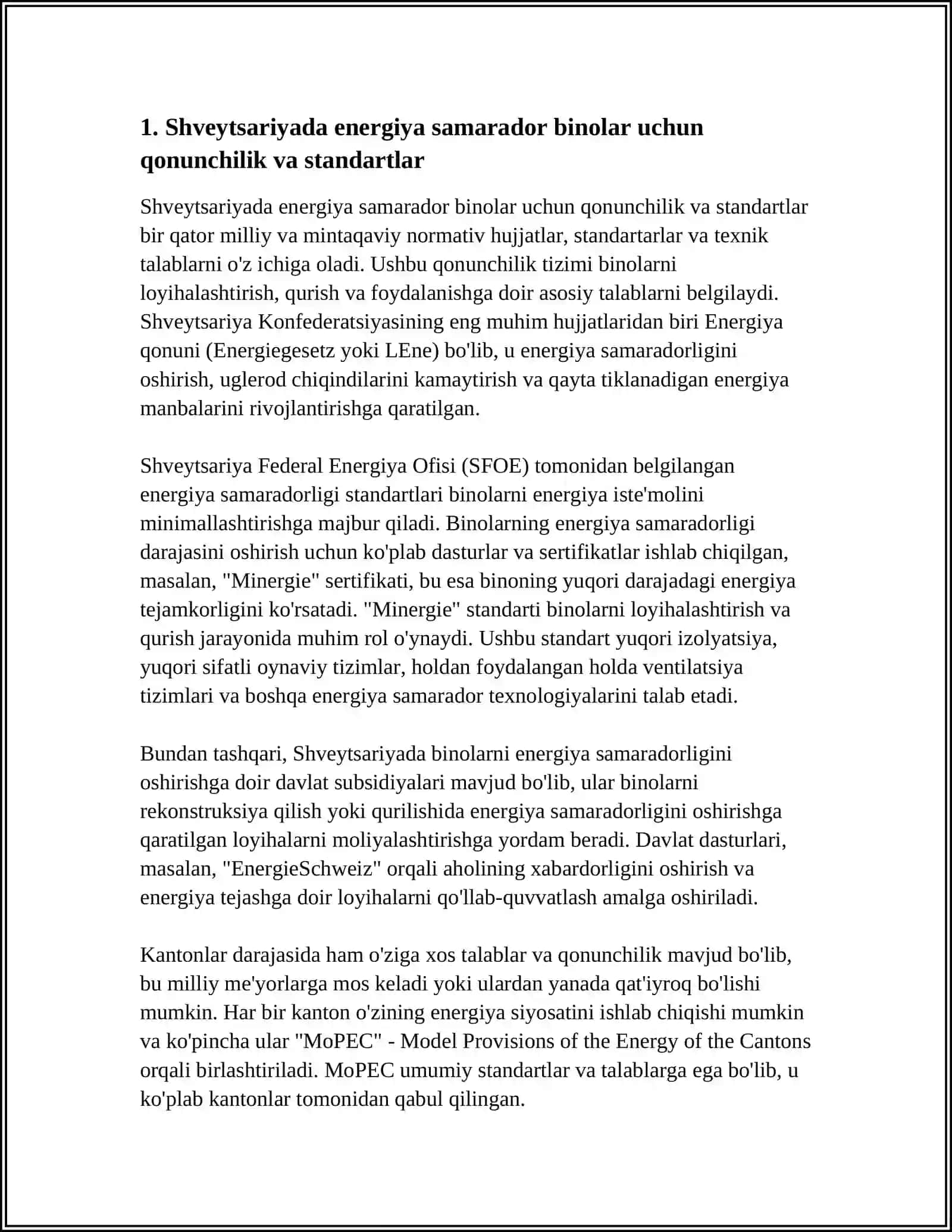 SHVEYTSARIYADA ENERGIYA SAMARADOR BINOLAR SIYOSATI 3