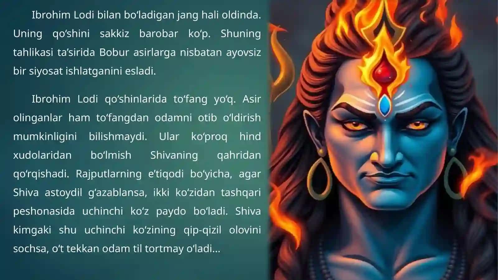 MIRZO BOBURNING PANIPAT JANGI UCHUN ISHLATGANDINIY HIYLASI 3